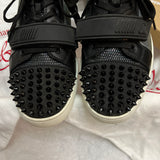 Authentic Christian Louboutin Rantulow Black leather Mesh sneaker 7.5UK 8.5 41.5