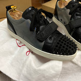 Authentic Christian Louboutin Rantulow Black leather Mesh sneaker 7.5UK 8.5 41.5