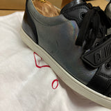 Authentic Christian Louboutin Rantulow Black leather Mesh sneaker 7.5UK 8.5 41.5