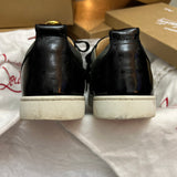Authentic Christian Louboutin Rantulow Black leather Mesh sneaker 7.5UK 8.5 41.5