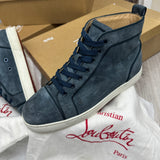 Authentic Christian Louboutin Blue Suede Sneakers 7UK 7 41 8US