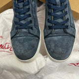 Authentic Christian Louboutin Blue Suede Sneakers 7UK 7 41 8US