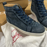Authentic Christian Louboutin Blue Suede Sneakers 7UK 7 41 8US