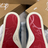 Authentic Christian Louboutin Blue Suede Sneakers 7UK 7 41 8US