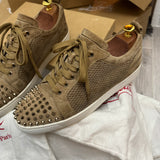 Authentic Christian Louboutin Kraft Beige Mesh Junior sneakers 9UK 43 10US