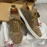 Authentic Christian Louboutin Kraft Beige Mesh Junior sneakers 9UK 43 10US