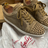 Authentic Christian Louboutin Kraft Beige Mesh Junior sneakers 9UK 43 10US