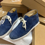 Authentic Christian Louboutin Blue Suede Desert Boot sneakers 6UK 40 7US