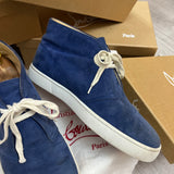 Authentic Christian Louboutin Blue Suede Desert Boot sneakers 6UK 40 7US