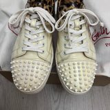 Authentic Christian Louboutin White Leopard Sneakers 9.5UK 43.5 9.5