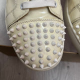 Authentic Christian Louboutin White Leopard Sneakers 9.5UK 43.5 9.5
