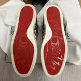 Authentic Christian Louboutin White Leopard Sneakers 9.5UK 43.5 9.5