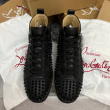 Authentic Christian Louboutin Black Leather Sneakers 7UK 41 8US