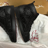 Authentic Christian Louboutin Black Leather Sneakers 7UK 41 8US