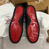 Authentic Christian Louboutin Black Leather Sneakers 7UK 41 8US