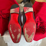 Authentic Christian Louboutin Dandelion Burgundy Suede Loafers 6UK 40 7US