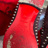 Authentic Christian Louboutin Dandelion Burgundy Suede Loafers 6UK 40 7US