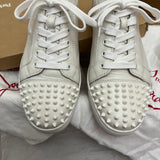 Authentic Christian Louboutin Off white leather sneakers 8UK 8 42