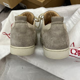 Authentic Christian Louboutin White Beige Woven Rantulow Sneakers 6UK 40 7US