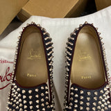 Authentic Christian Louboutin Denim Rollerboat Spikes Sneakers 7.5UK 8.5US 41.5