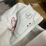 Authentic Christian Louboutin White Leather Sneakers 8.5UK 42.5 9.5US