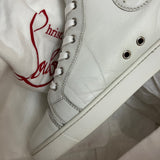 Authentic Christian Louboutin White Leather Sneakers 8.5UK 42.5 9.5US