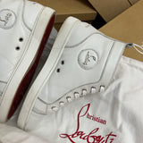Authentic Christian Louboutin White Leather Sneakers 8.5UK 42.5 9.5US