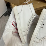 Authentic Christian Louboutin White Leather Sneakers 8.5UK 42.5 9.5US