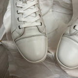 Authentic Christian Louboutin White Leather Sneakers 8.5UK 42.5 9.5US