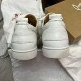 Authentic Christian Louboutin white Mesh Junior sneakers 9UK 43 10US