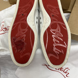 Authentic Christian Louboutin White Leather Sneakers 8.5UK 42.5 9.5US