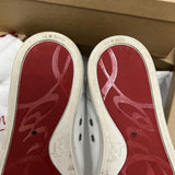 Authentic Christian Louboutin White Leather Sneakers 8.5UK 42.5 9.5US