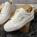 Authentic Christian Louboutin white leather sneakers 8UK 8 42