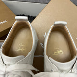 Authentic Christian Louboutin white leather sneakers 8UK 8 42