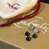 Original Christian Louboutin gunmetal studs spikes