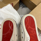 Authentic Christian Louboutin White Snow Seavaste Leather Spikes 9UK 9 43 10US