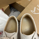 Authentic Christian Louboutin White Snow Seavaste Leather Spikes 9UK 9 43 10US