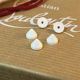 Original Christian Louboutin white studs spikes