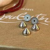 Original Christian Louboutin silver studs spikes