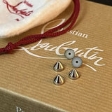 Original Christian Louboutin silver studs spikes
